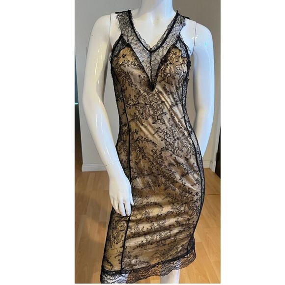 Dolce & Gabbana Lace Overlay Dress 44 US 4 - Picture 1 of 6
